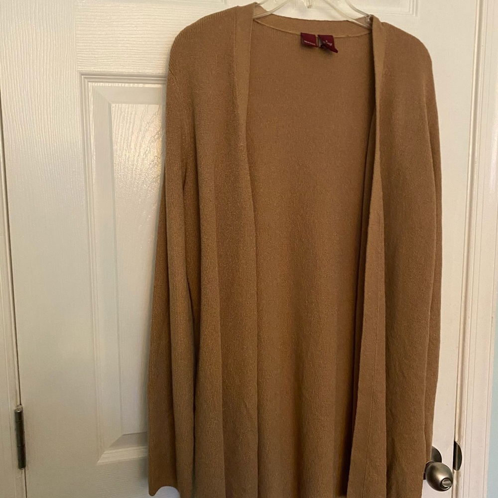 Tan cardigan